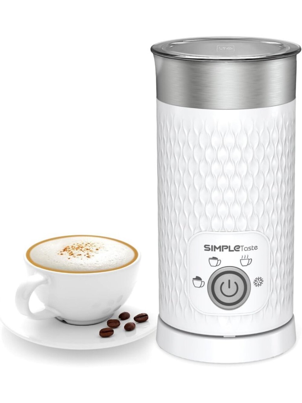 4-in-1 Electric Milk Frother & Steamer - Automatic Foam Maker for Coffee
